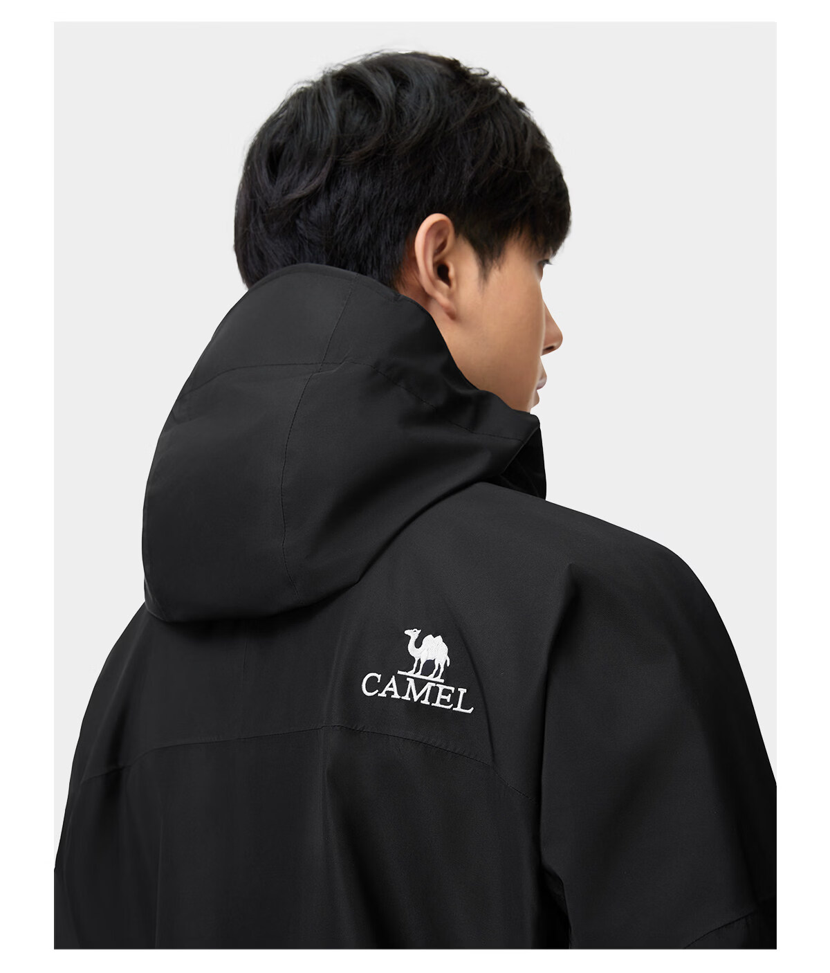 CAMEL [Wang Junkai's Choice], Outdoor Rain God Windbreaker Jacket for Men And Women, Hard Shell, Heavy Rain Level Windproof Waterproof Coat 37