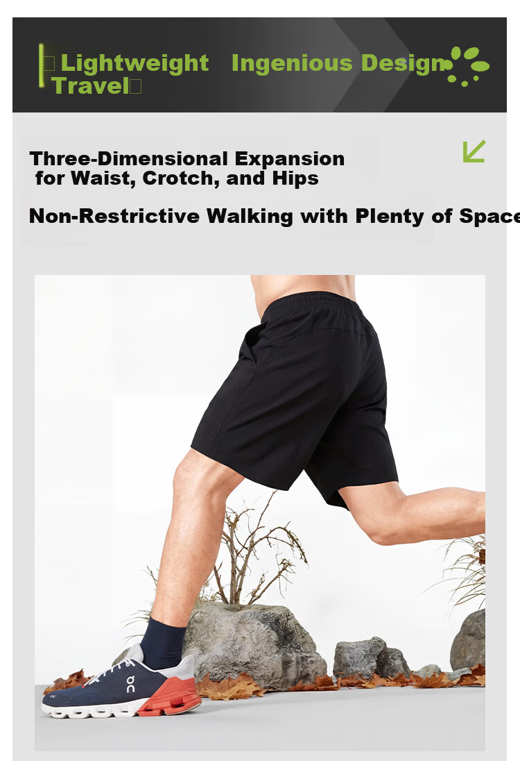 JD Jingzao New Spring Summer Quick-Dry Running Sports Shorts for Men Gym Training Breathable Casual Five-Point Pants Black 2XL 12