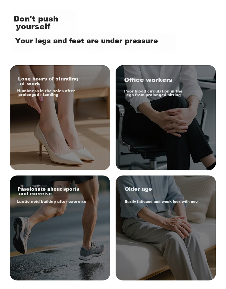 Jeeback Spine Comfort Leg Massager Calf Massager Kneading Heat Foot Therapy Machine Practical Birthday Gift for Parents Elders Boyfriend Girlfriend Students Back to School Season 4
