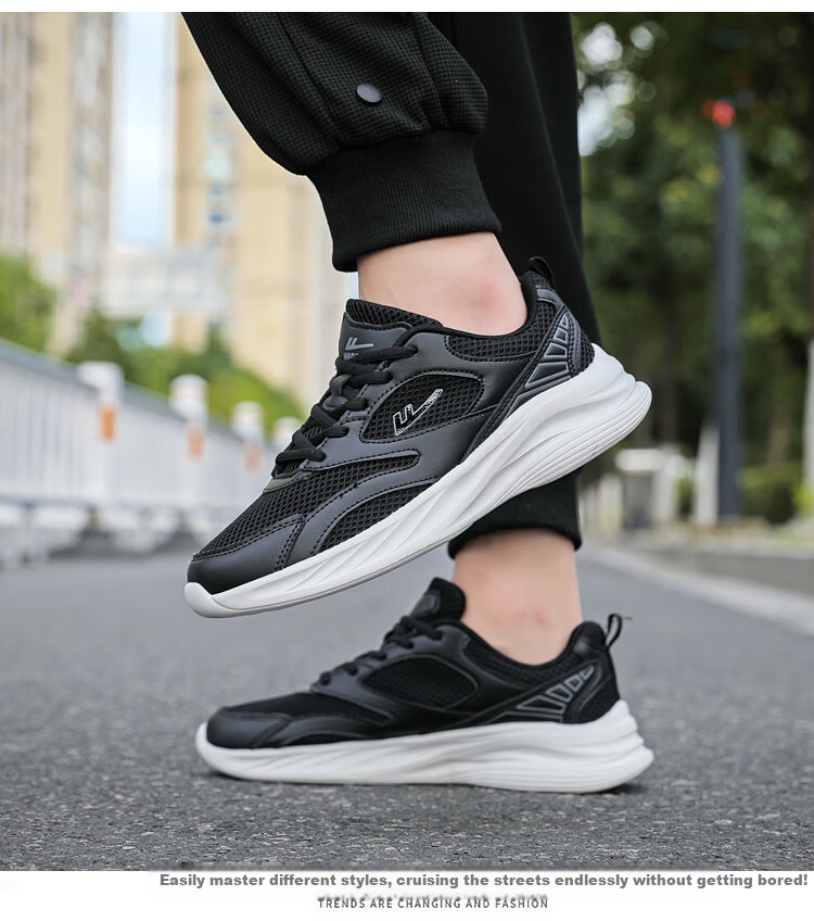 Warrior Women's Breathable Mesh Sports Running Casual Shoes WL(AB)-1119 Black Size 36 2