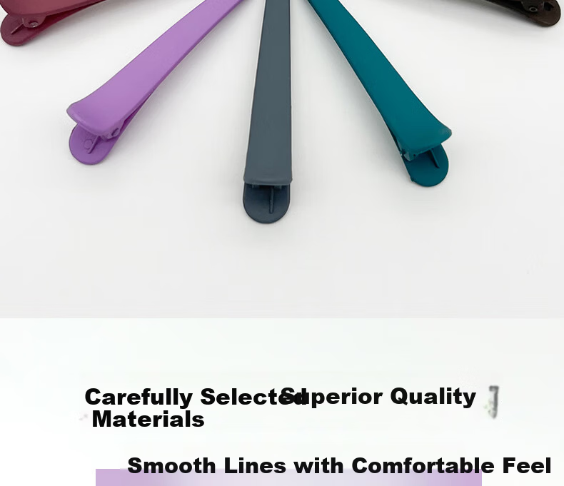 Jianyingshu Matte Hair Clips for Bangs, 10-Pack, Solid Color Minimalist Hair Clips for Women, Makeup and Bang Clips 4