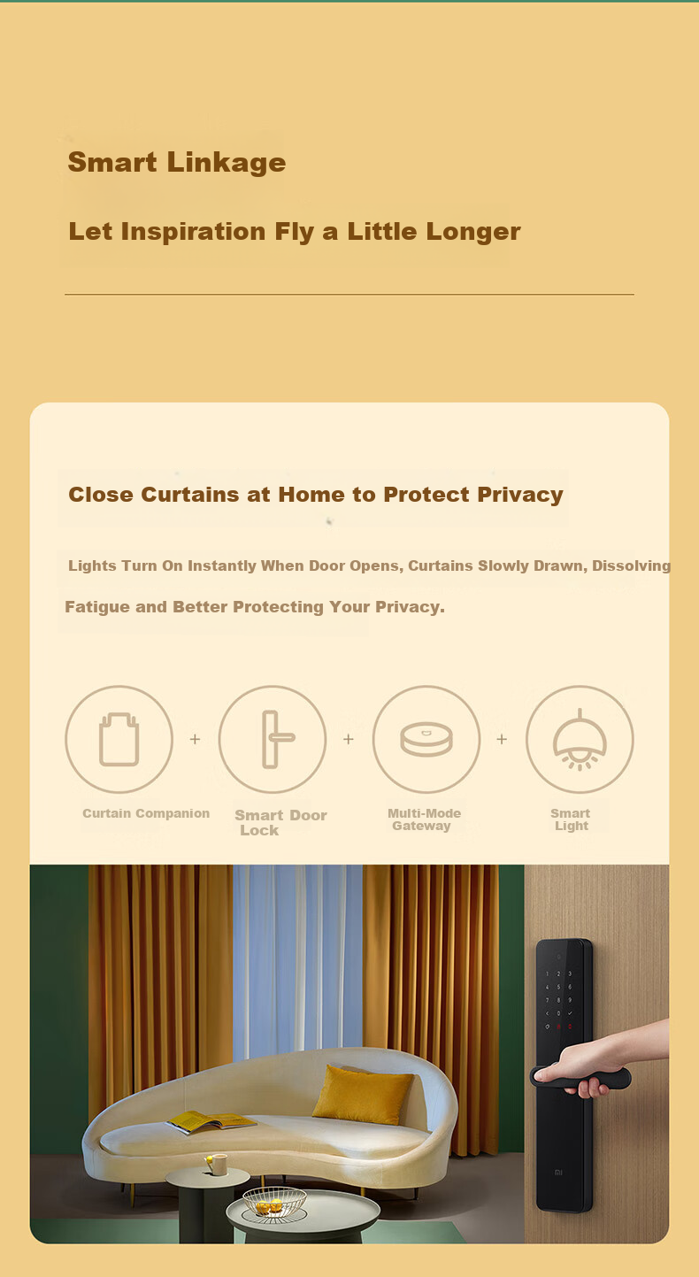 Mijia Xiaomi Mijia Curtain Companion (Roman Rod Version) Smart Electric Automatic Curtain Ready to Use 11