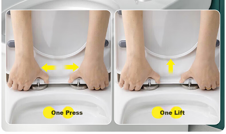 OPLSED [Germany] Universal U-Shaped Enlarged Toilet Seat Cover Thickened Slow-Closing Lid for Old-Style Toilets 7