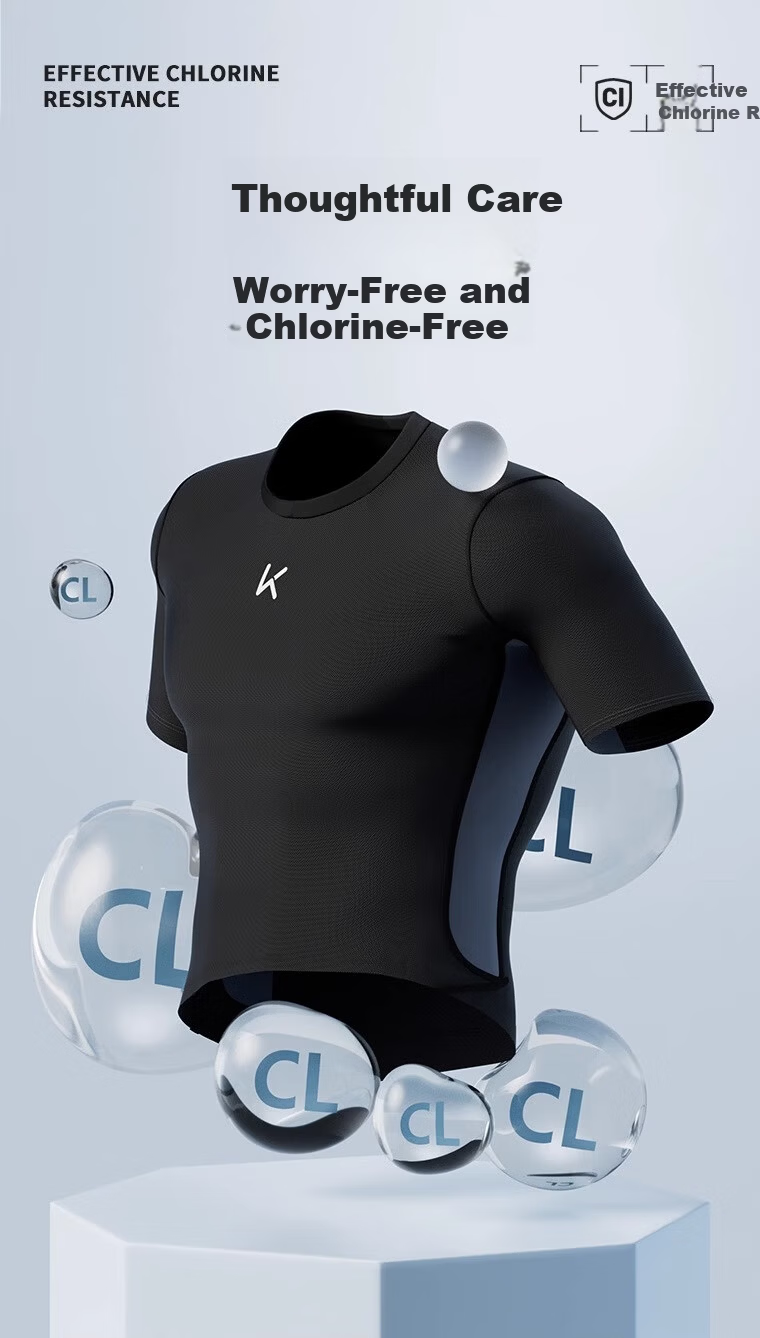 Keep Men's Swimwear Set Double-Layer Swim Shorts Sun Protection Anti-Embarrassment Professional Swimming Gear Full Black Set XL 3