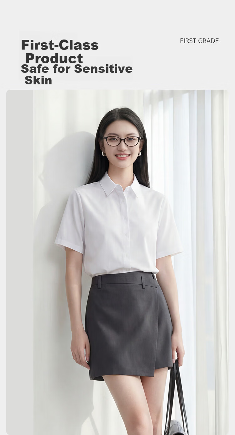 JD Jingzao 100-Count Cotton Women's White Long Sleeve Business Shirt Spring New White Long Sleeve L 9