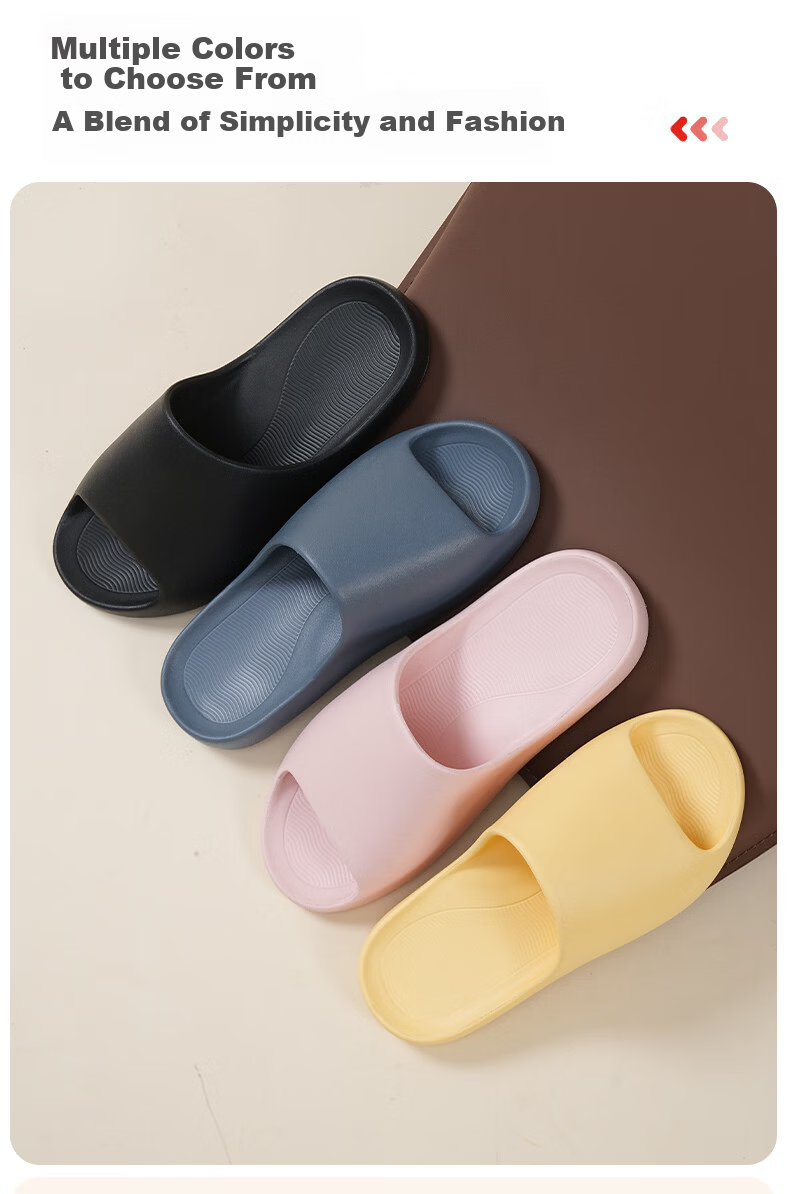 JD Jingzao High Back Recommended Cloud Elastic Slippers Odor-Resistant Lightweight Home Bathroom Outdoor Black Size 40-41 12