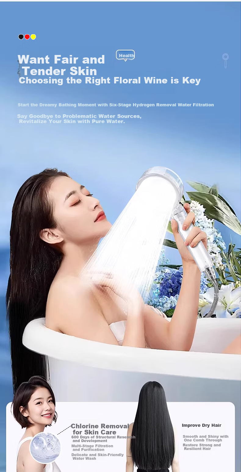JROR [Germany] Shower Head Bathroom High-Pressure Filter Thermostatic Large Flow Handheld Shower Head 14