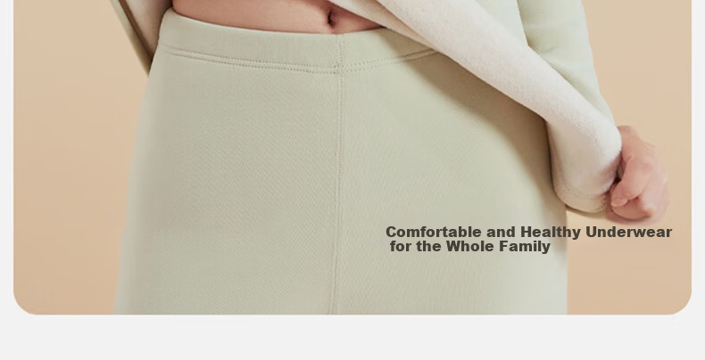 Miiow Women's Thermal Underwear Set Fleece Lined Thickened Wool and Silk Base Layer Autumn Winter Minus 40°C 4