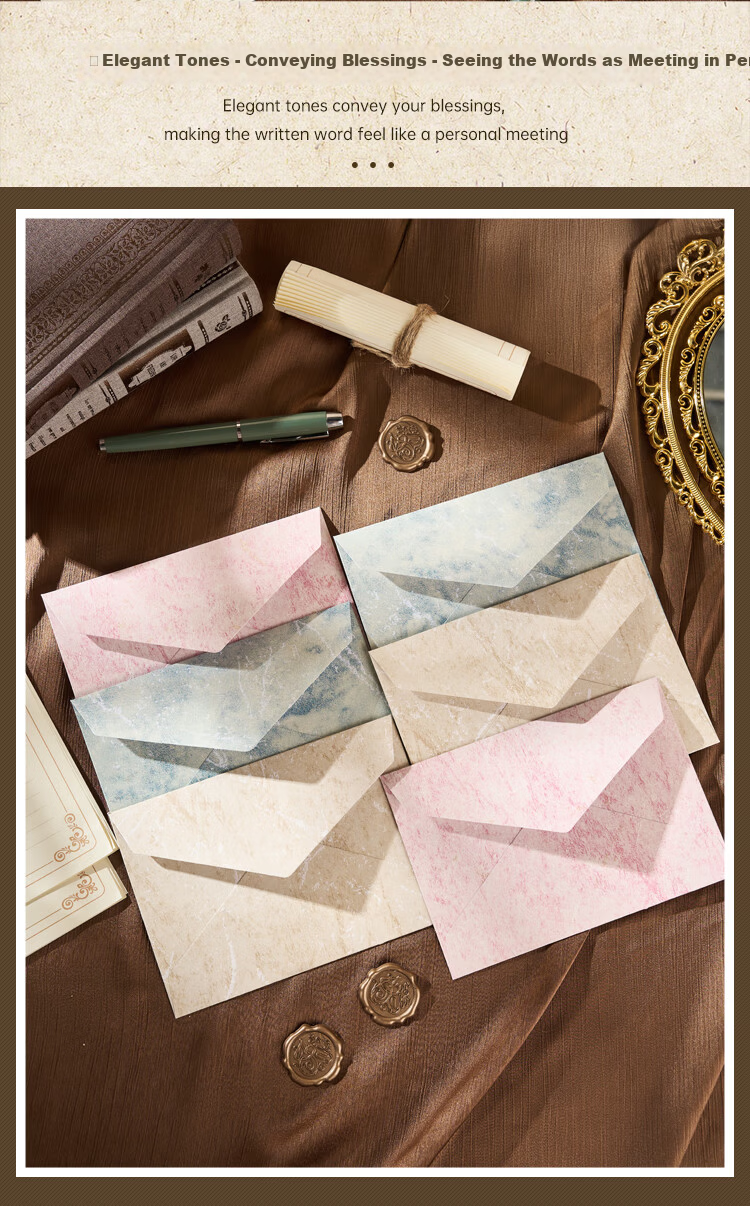 Kingdee Premium Romantic Love Letter Envelope and Stationery Set Teacher's Day Birthday Gift Handwritten Envelope Confession Card Postcard Naifu Envelope BCBQ153 2