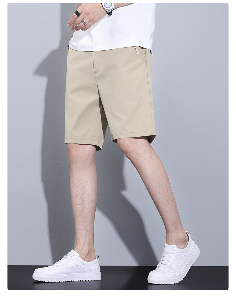 Pierre Cardin Men's Ice Silk Quick-Dry Cooling Sports Casual Shorts Black XL Father's Day Gift 13