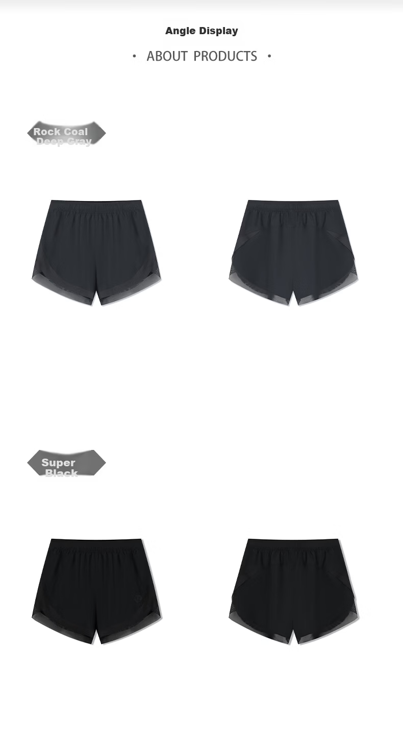 361° Women's Sports Shorts Spring Summer Sun Protection Quick-Dry Running Fitness Cooling Loose Lined Pants 662624702H-3 13
