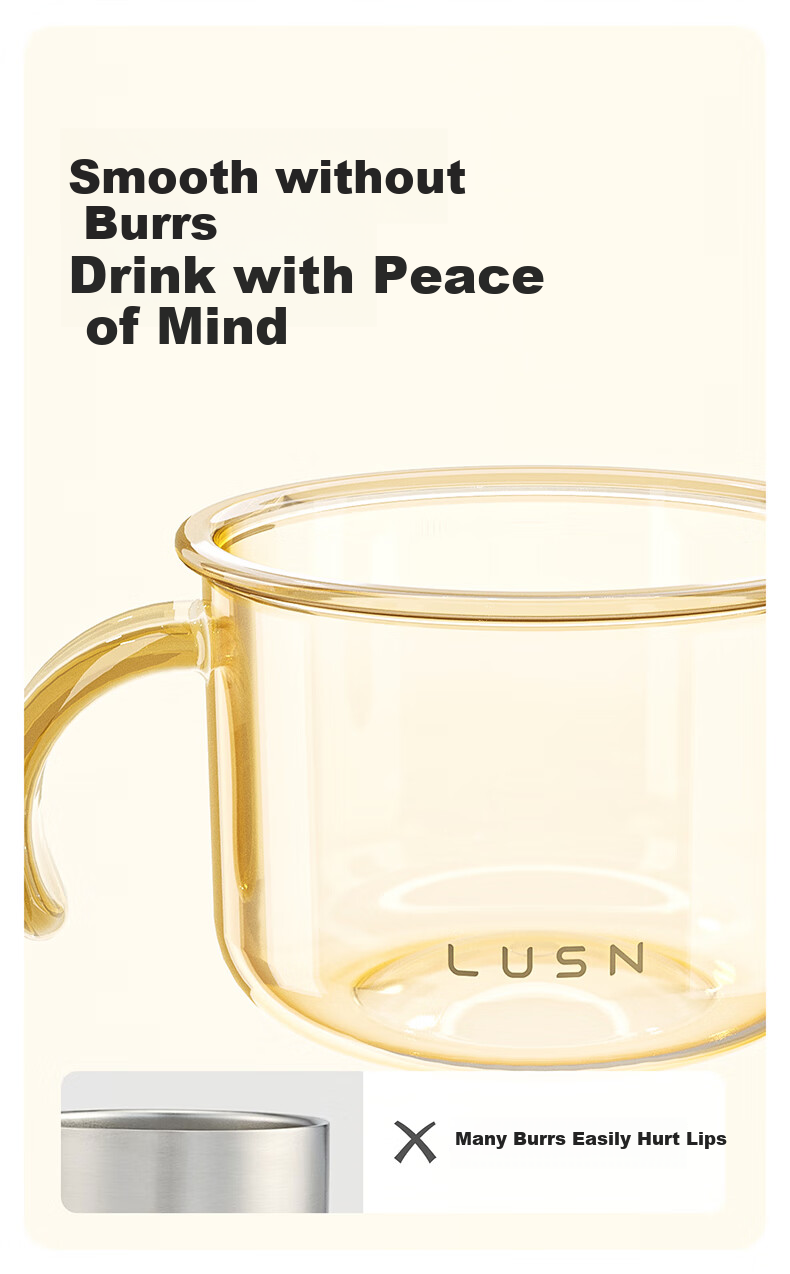 LUSN Slanted Cup PPSU Baby Water Bottle Slanted Cup Children's Training Cup Direct Drinking Cup Open Cup for Milk Drinking 1 Year 2 Years 5