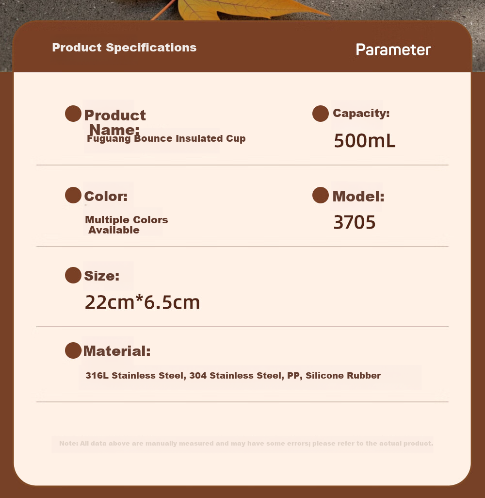 Fuguang Student Insulated Bottle 316L Stainless Steel Water Cup Unisex Simple Thermal Cup Portable Direct Drinking Cup for Kids 9