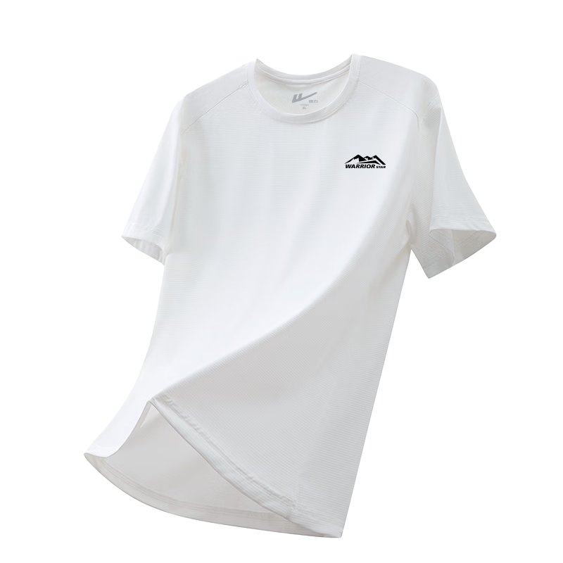 Warrior Men's Short Sleeve Summer Running Quick-Dry Breathable T-Shirt Ice Silk Sweat-Absorbing Training Top