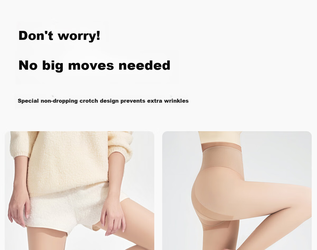 Sanduo Cotton Nine-Point Bare-Leg Magic Autumn Leggings Tights Women Skin Color Natural Color Thickened Fleece-lined Stockings 11