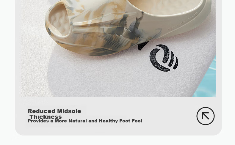 361° Men's Slippers Feibiao Summer Beach Outdoor Water Shoes Comfortable Soft Elastic Sports Slippers 672621110-5 12
