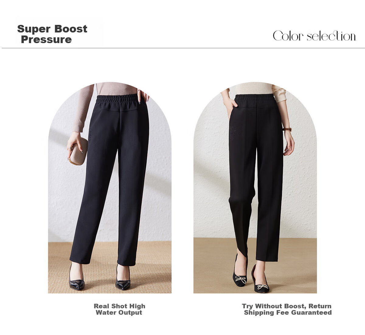 YUZHAOLIN Mother's Day Gift Middle-aged and Elderly Women's Spring and Autumn Pants Casual Pants for Middle-aged Moms Y243K2008 9