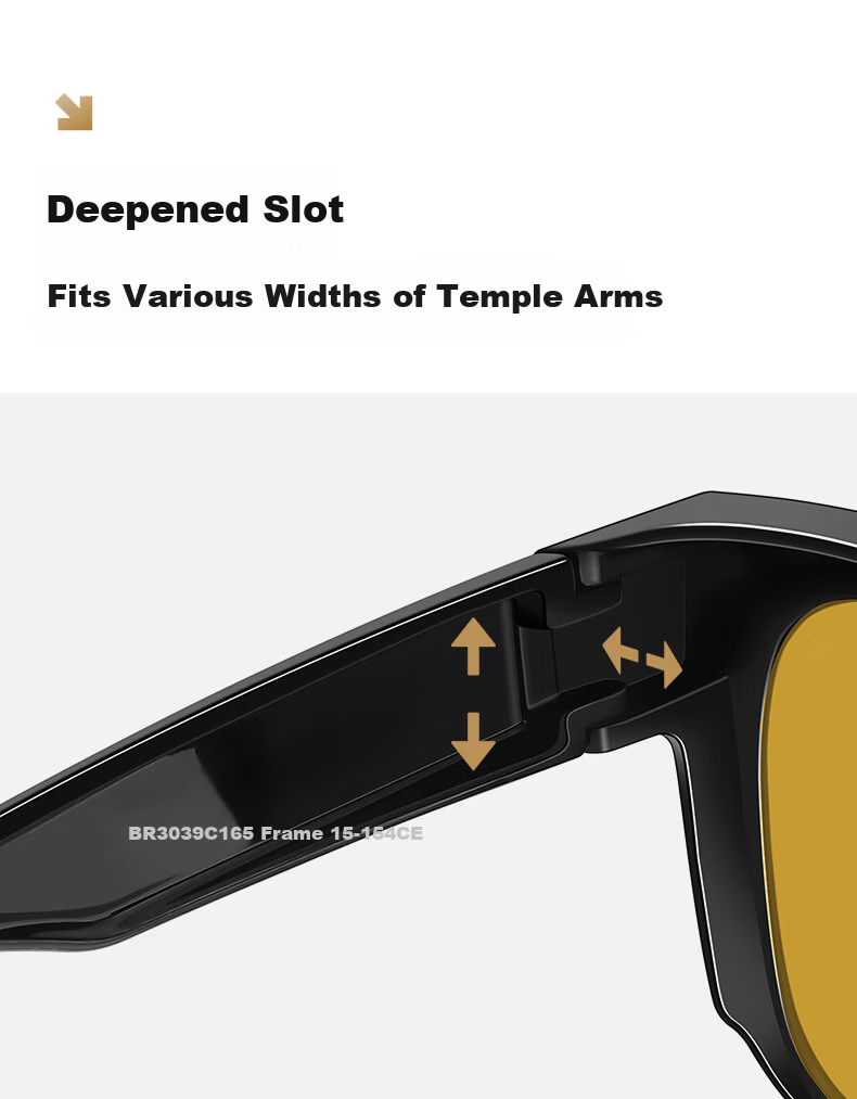 CAPONI Night Vision Driving Sunglasses Clip-On Unisex Photochromic Polarized Sunglasses Clip for Day and Night Use with Prescription Glasses 19