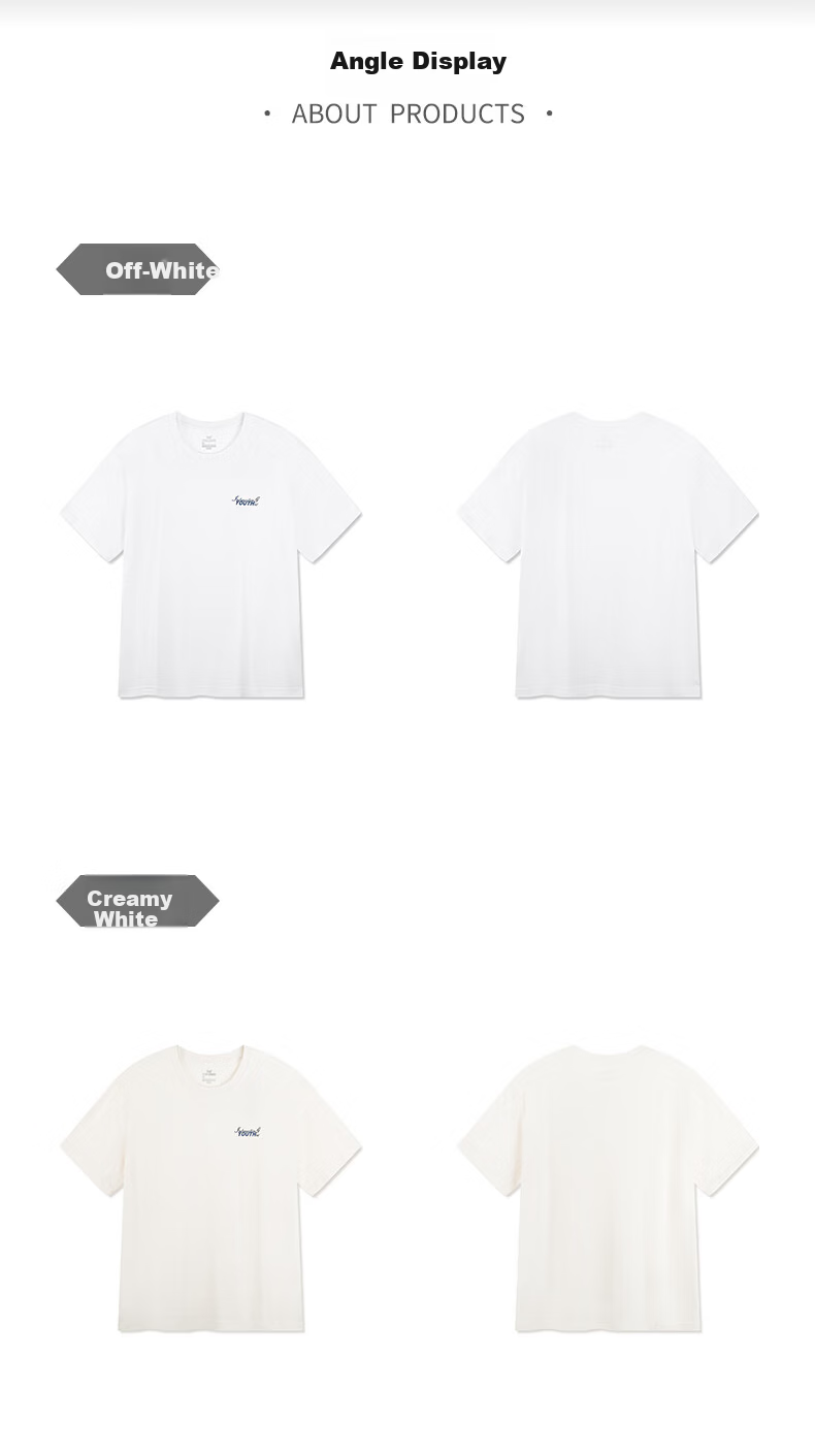 361° Men's T-Shirt Spring Summer New Sports Casual Loose Fit Crew Neck Short Sleeve Top 652629112-2 30