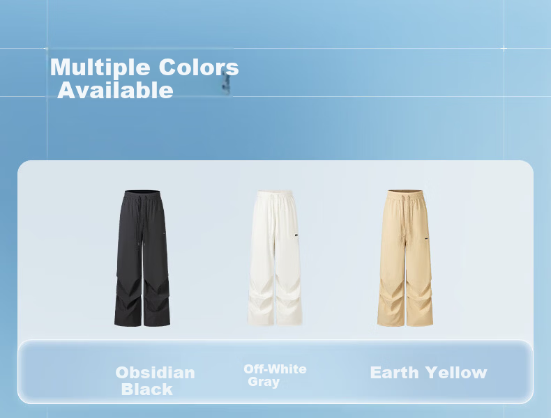 Meilicheng Hou Minghao Same Style Casual Pants for Women, Quick-Dry Cool-Feeling Cargo Pants, Lightweight Sports Pants, Straight-Leg Paratrooper Sun Protection Pants Z005 24