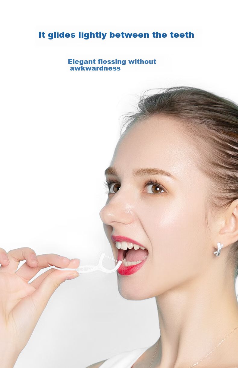 Deer Mom Ultra-Fine Dental Floss Picks Bulk Pack 150pcs Family Size Deep Clean Interdental Toothpicks 7