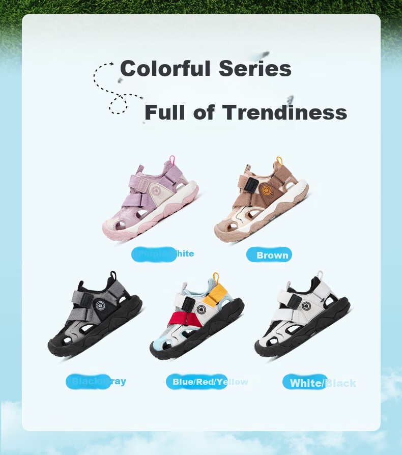 TARANIS Summer Kids Water Wading Sandals Outdoor Creek Shoes Girls Baby Water Shoes Boys Sports Sandals Gray/Silver Size 29 2