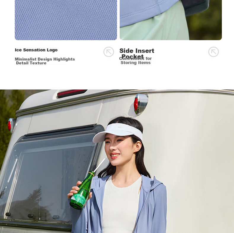 361° Women's Sunscreen Jacket Spring Summer UPF100+ UV Protection Slim Outdoor Sports Coat 662624606-5 11