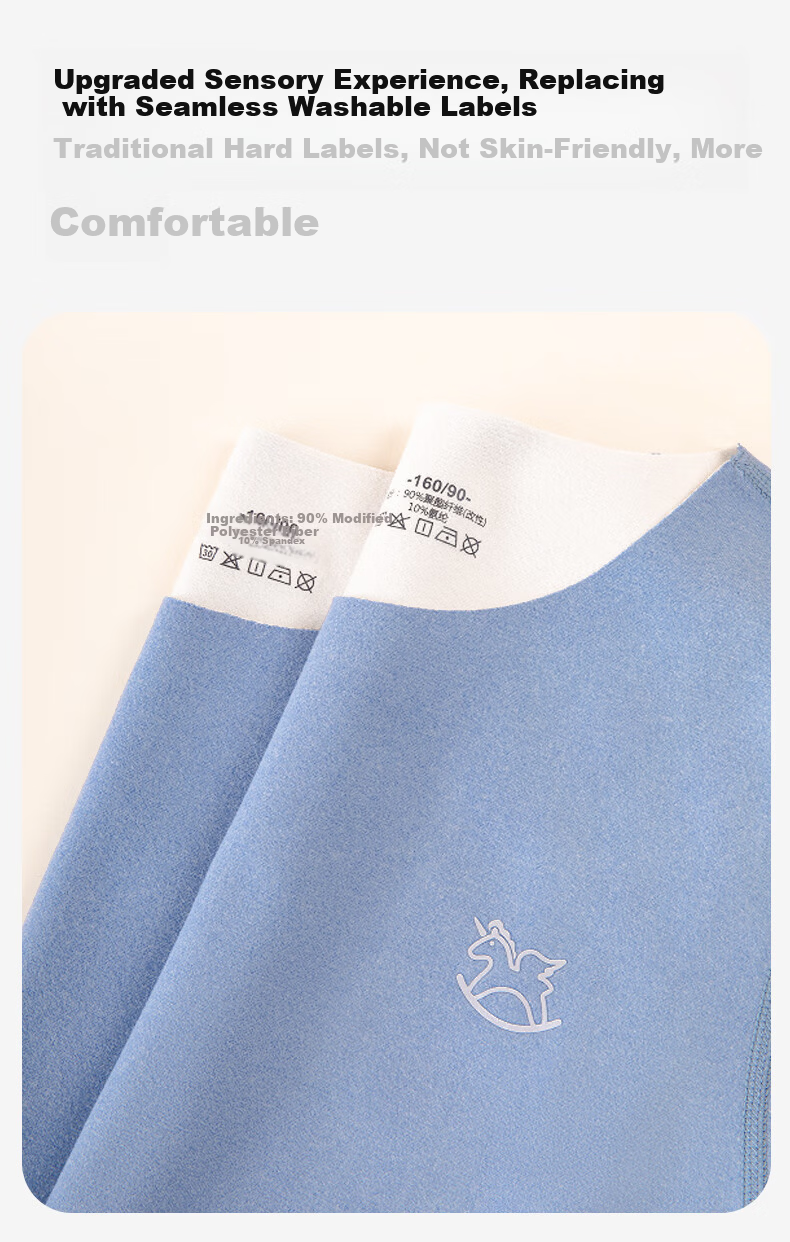 Modal Children's Thermal Underwear Set Seamless Fleece Thickened Heating Autumn Winter Baby Boys Girls Long Johns 16