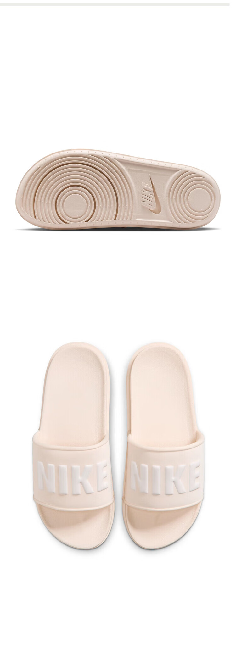 NIKE Women's Slippers, NIKE OFFCOURT SLIDE Sneakers, BQ4632-011, White And Black, Size 35.5 3