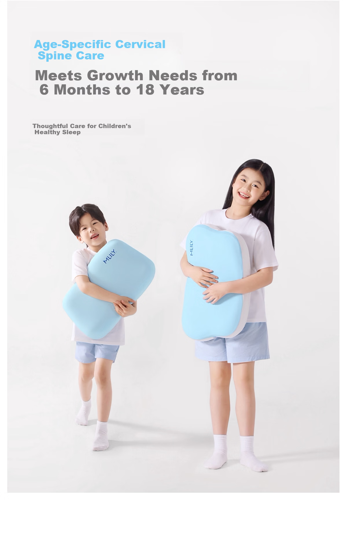 MLILY Class A Children's Pillow, Elementary School Student Pillow, Pillow Core for Ages 3-8, Kindergarten Nap Pillow, Memory Foam Neck Support Pillow, Gift Box Packaging 5
