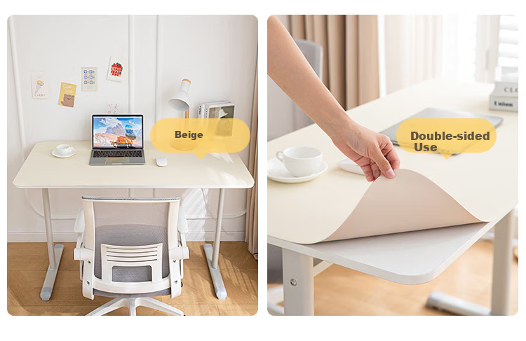 JD Jingzao Desk Mat Computer Desk Pad Desktop Protector Office Desk Mat Student Writing Pad Green Gray 60x120cm 2