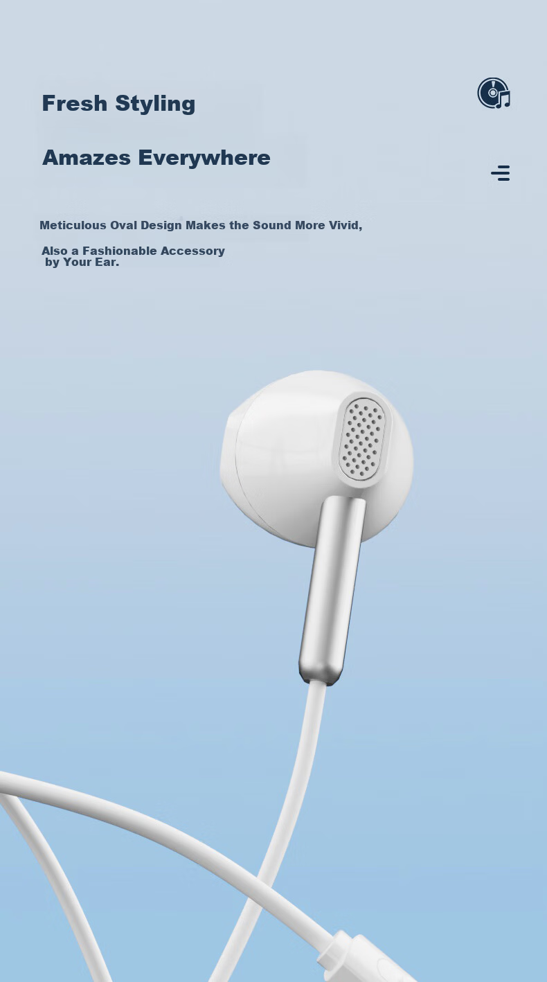Lenovo Invests in Brand Yinengzhe Wired Headphones, Semi-In Earphones for Mobile Music And Karaoke, Compatible with Desktop Computers, Laptops And Smartphones, EY02 Type-C Black 5