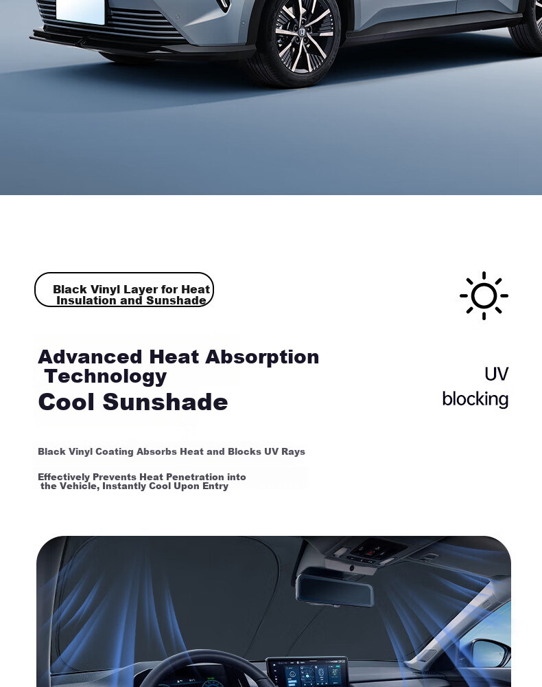 HONDA Original Car Sunshade Front Windshield Interior Heat Insulation Sunshade Ice Curtain Single Layer Accord Special 7