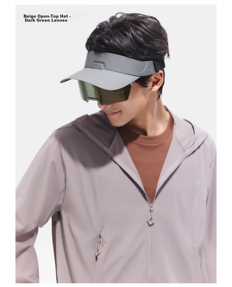Beneunder Magnetic Sunglasses Sun Hat for Men Full Face Sunshade Hat Open Top Outdoor Sports Cycling Detachable Polarized Lenses 19
