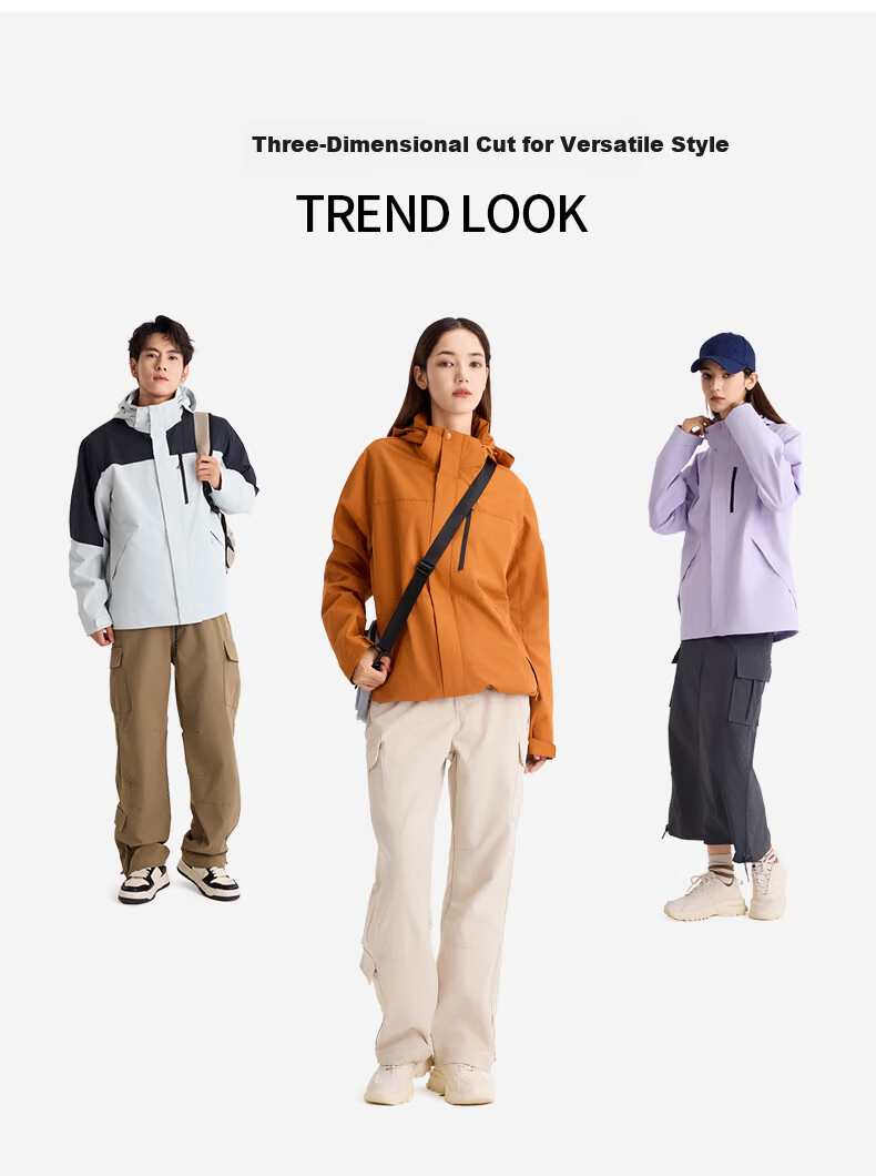 Snow Flying 3-in-1 Two-Piece Outdoor Jacket Unisex 2025 Autumn Winter New Couple Detachable Fleece Liner Coat 7