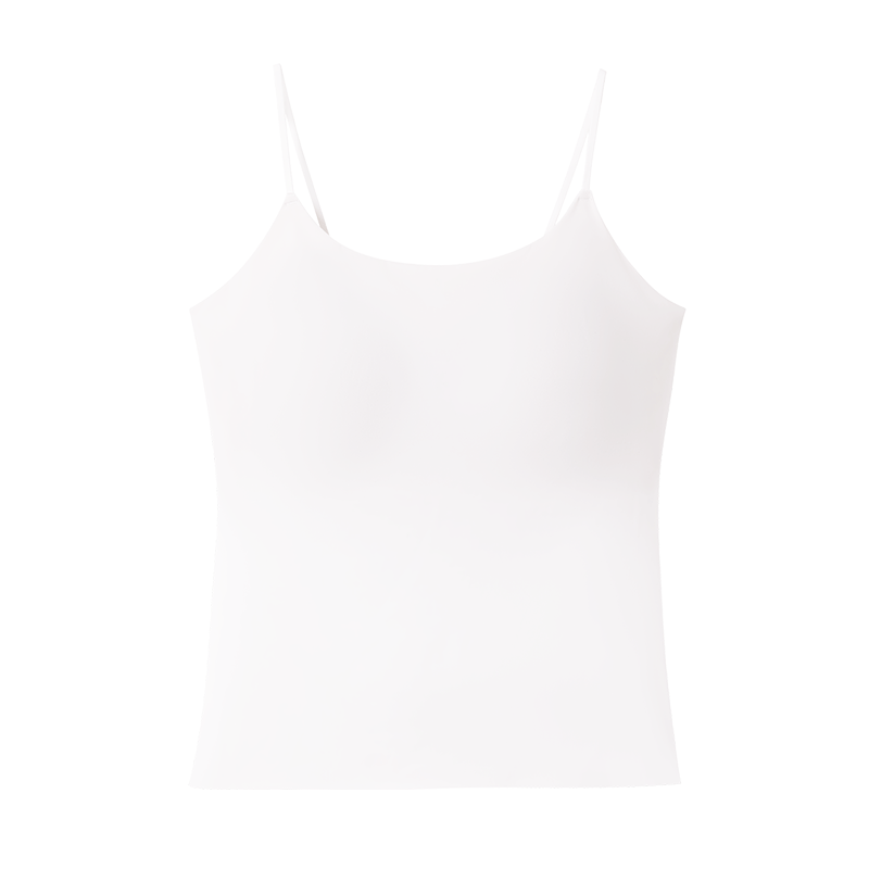 Fenteng Women's High Elasticity Camisole with Chest Pad 26th Anniversary New Vest Underwear Tank Top Base Layer