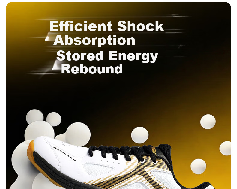 KAWASAKI Badminton Shoes Gale LITE Shock Absorption Wear-Resistant Non-Slip Running Training Sports Shoes D32035 White Gray Size 41 7