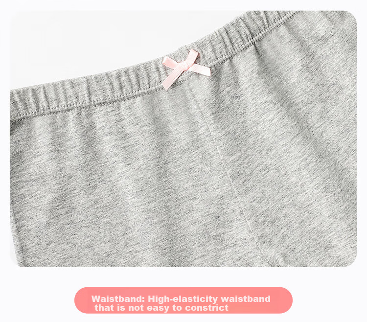 Dingguagua Girls' Anti-Exposure Safety Shorts Summer Solid Color 95% Cotton Baby Leggings Children's Boxer Briefs 13
