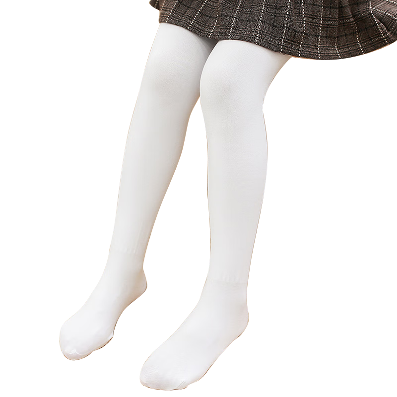 LangSha Children's Bare Leg Miracle Pantyhose, Girls' Leggings, Autumn And Winter Thickened Fleece-Lined Warm Flesh-Colored Stockings, Base Layer Socks