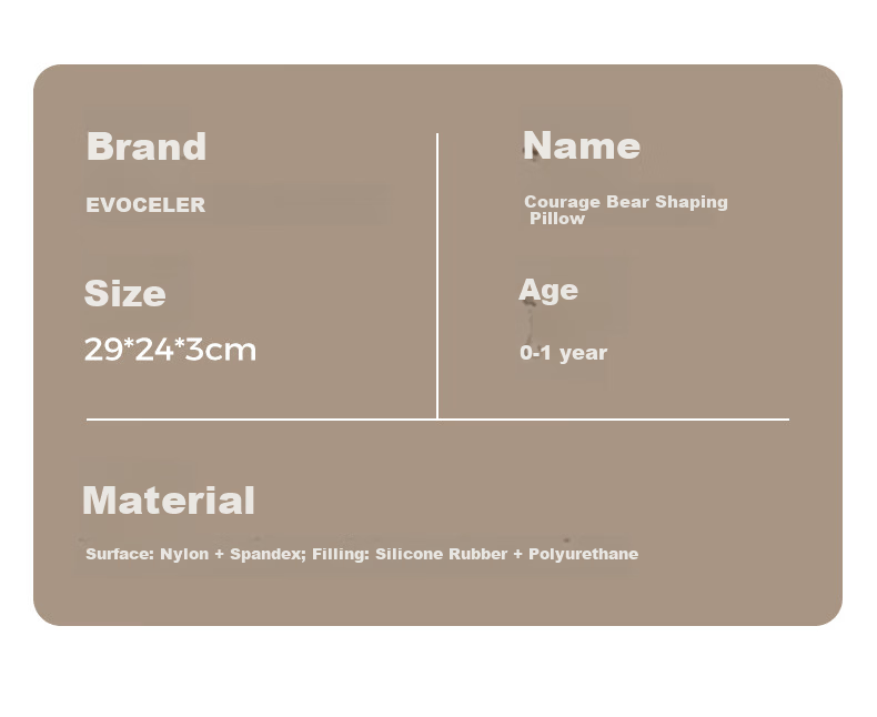 EVOCELER Baby Shaping Pillow Newborn Silicone Head Shaping Pillow 0-6-12 Months All-Season Baby Pillow 29