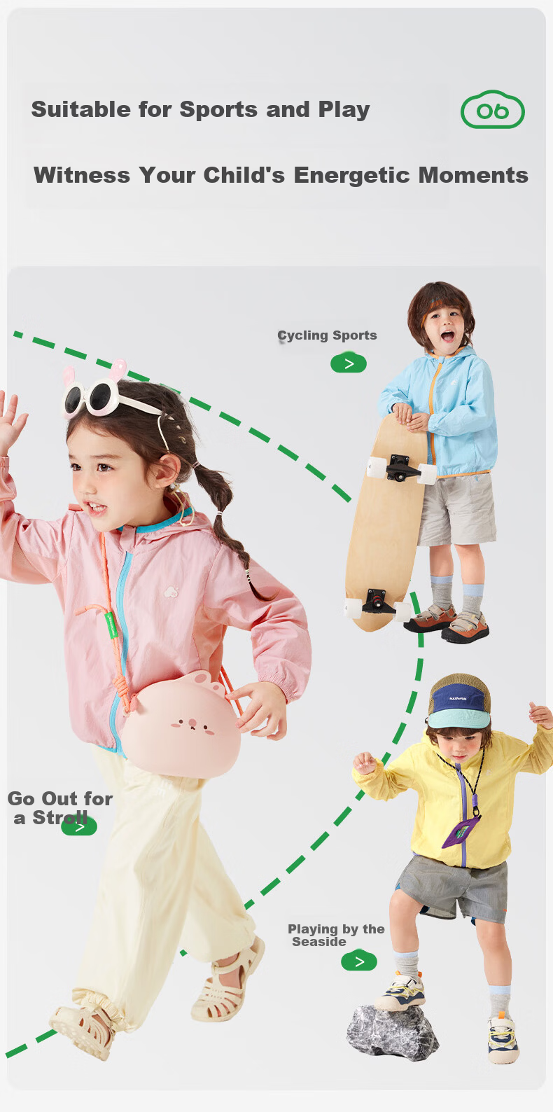 Kocotree KK Tree Kids UV Protection Jacket Unisex Breathable Cooling Lightweight Spring Bright Color 20