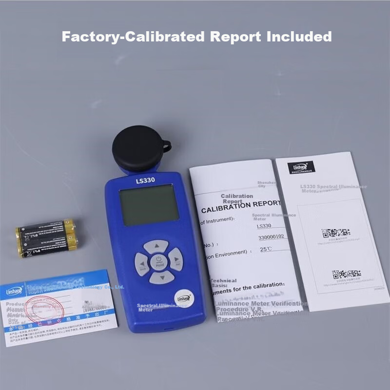 Linshang Spectral Color Temperature Illuminance Meter LS330 Light Plant Illuminance Tester UV Index Tester 15