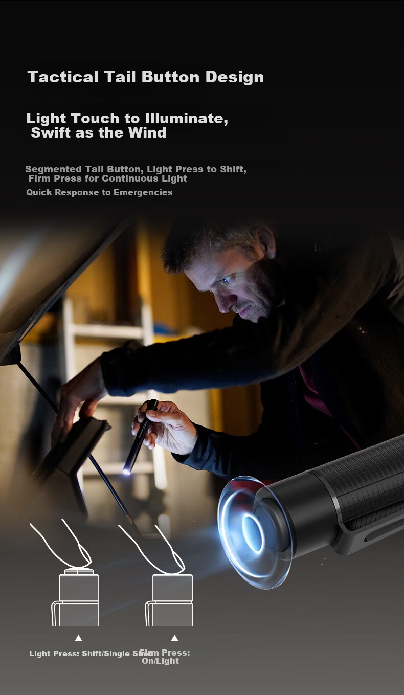 LED LENSER High-Power P4 Pen-Style Portable EDC Flashlight Battery-Powered 6
