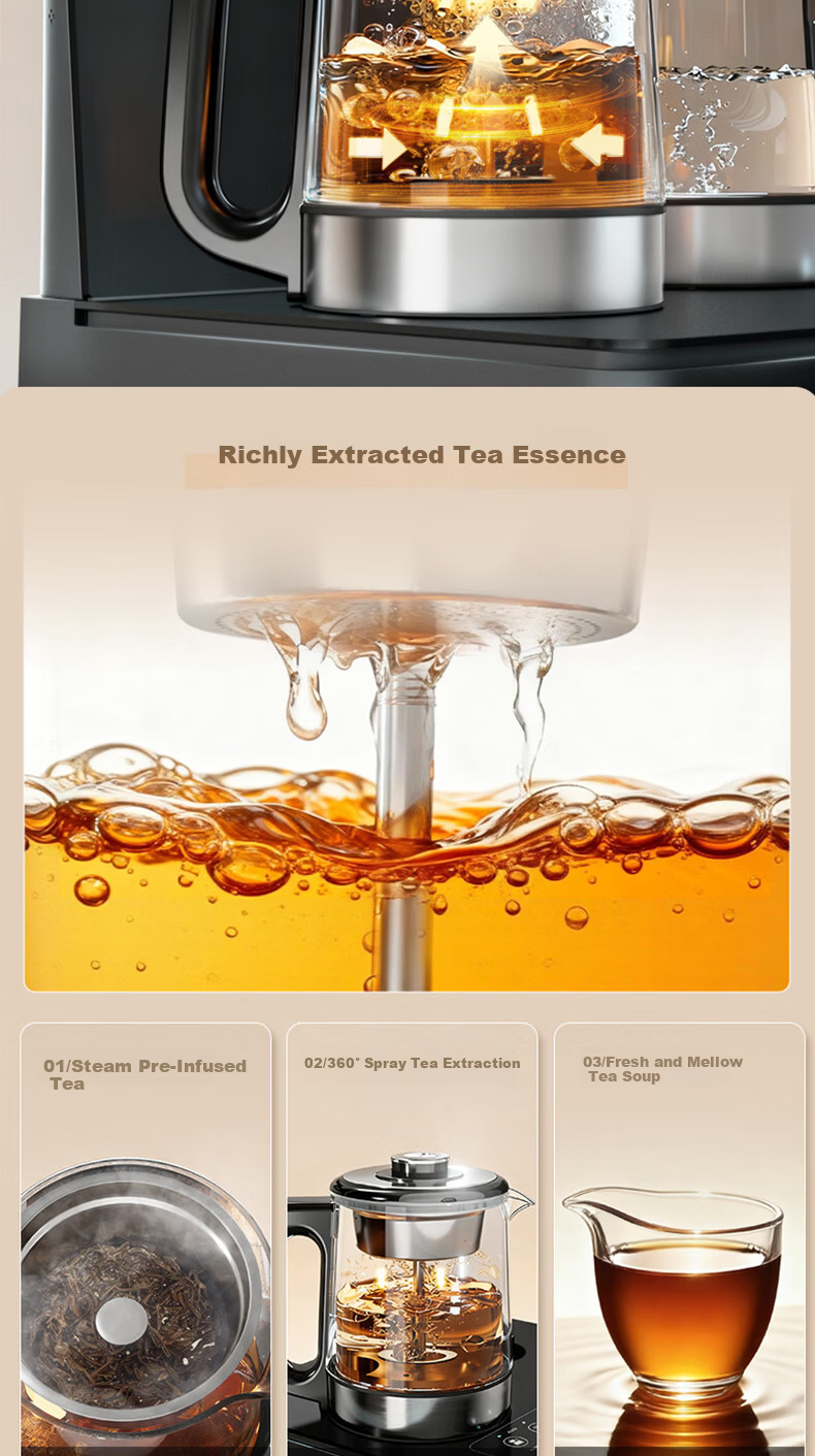 Angel Home Tea Bar Machine High-End Living Room Smart Voice Control Anti-Overflow and Dry-Burn Protection Bottom-Load Water Dispenser Constant Temperature Health Preservation Stewing Kettle Integrated 5