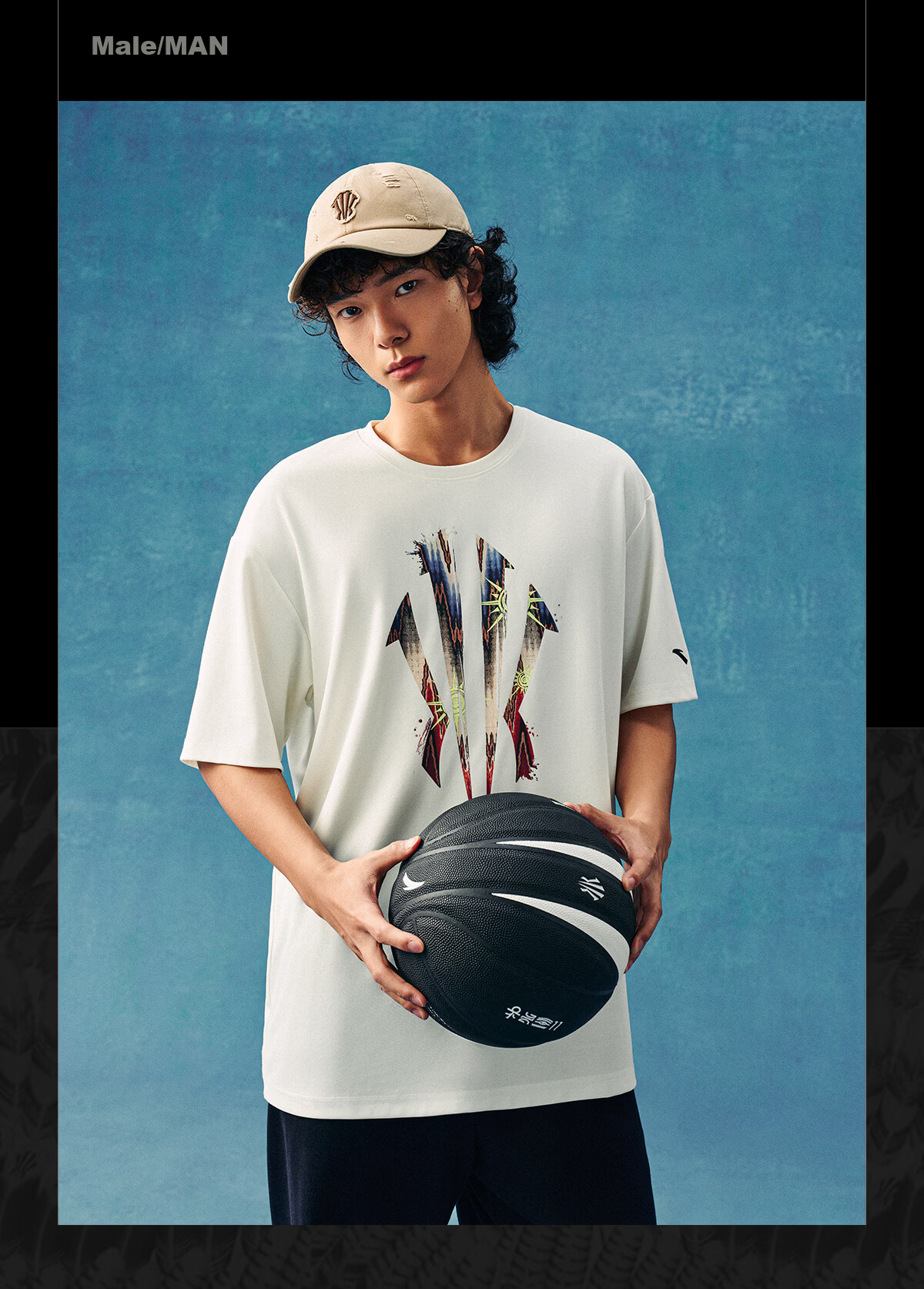 Anta Kyrie Irving Series | Trendy American Style Ice Silk Short Sleeve Unisex Summer Breathable Loose Casual T-Shirt 3