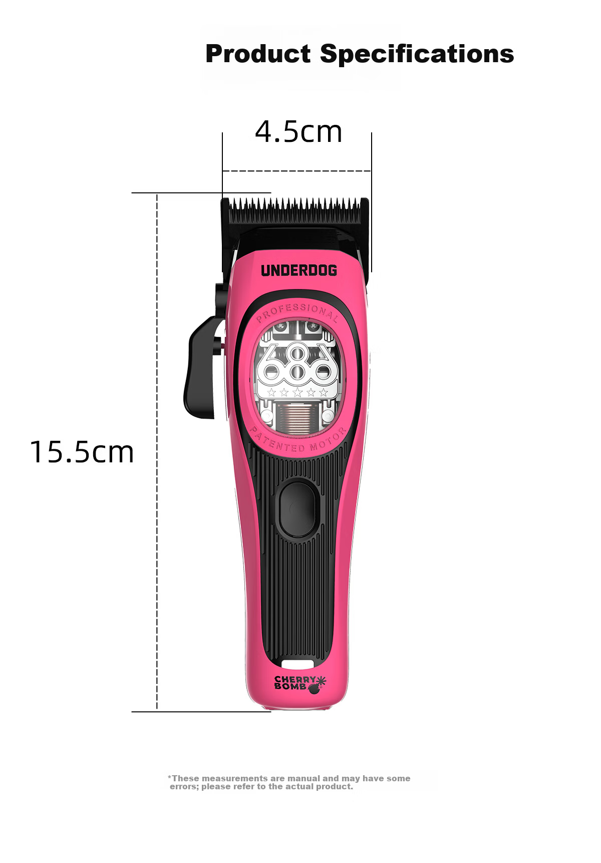CHERRY BOMB Cherry UD Shenshou Pomade Electric Hair Clipper Professional Gradient Haircut Magnetic Levitation Motor Barber Shop Hair Trimmer 9