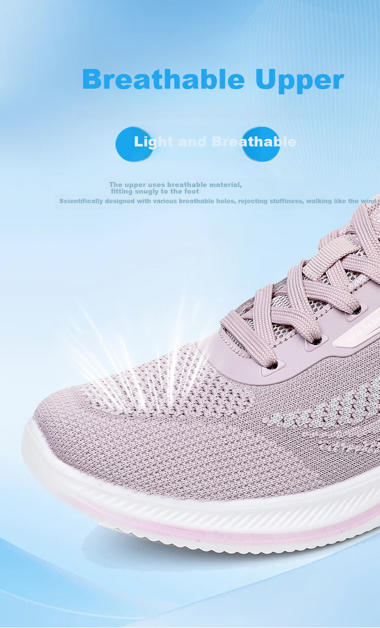 BURUIJING Women's Breathable Mom Sports Casual Shoes Non-slip Old Beijing Cloth Shoes 61129 Pink Size 40 7