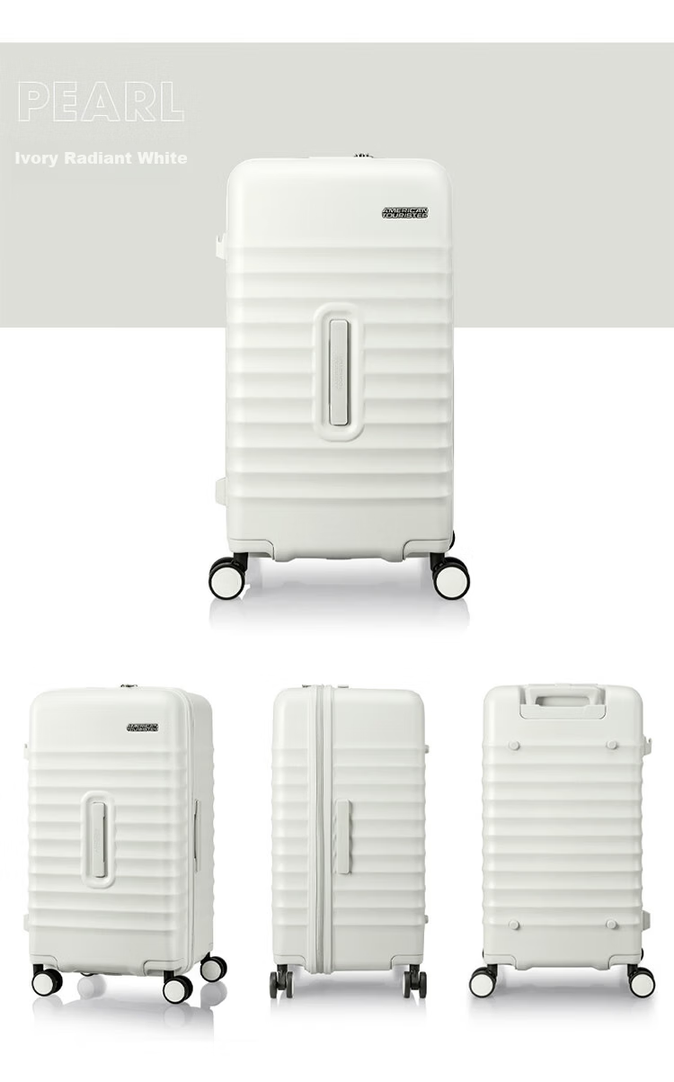 Mei Travel 28-inch Large Capacity Deep Compartment Trolley Suitcase Durable PC Material Password Lock NN0 Purple 16