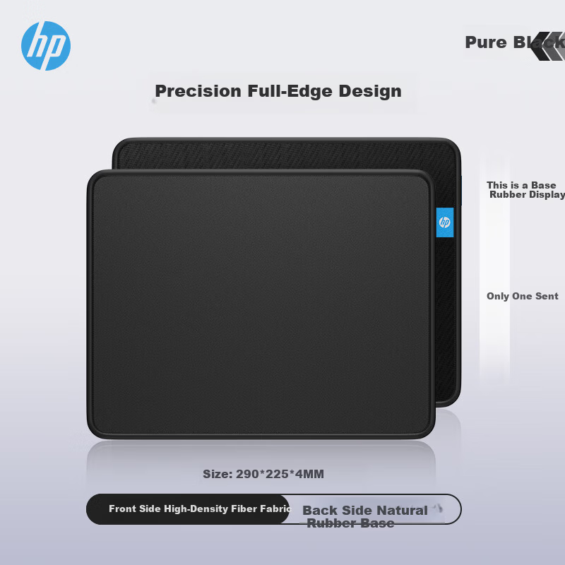 HP PD1 Mouse Pad Gaming FPS Durable Office Home Student Dorm Laptop Thickened Small Desk Mat with Edge Lock