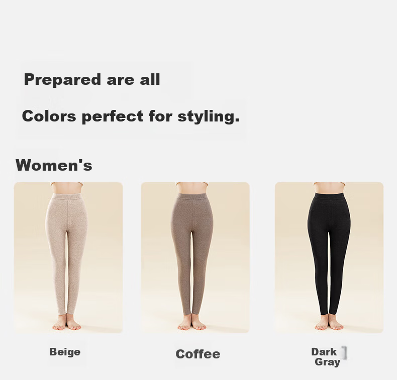 MiiOW Women's Winter Cotton Pants Fleece Lined Thick Wool Warm Pants Anti-Cold Extra Thick High Waist Fleece Trousers for Middle-aged and Elderly Northeast 16